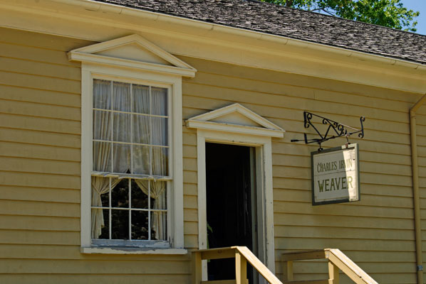 photo of the weaver’s shop in Black Creek Pioneer Village