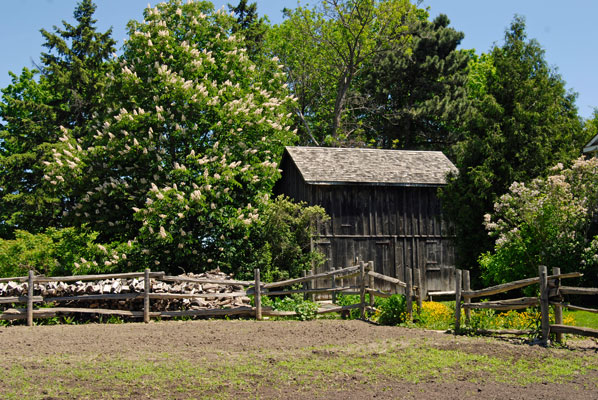 a picturesque barn in the village