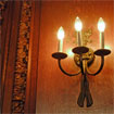 image of a light sconce at Casa Loma