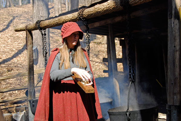 pioneer syrup making demonstration